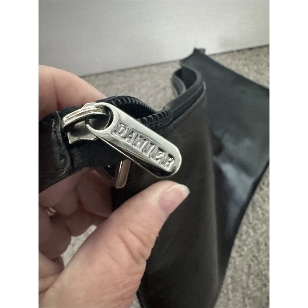 Danier Black Italian Leather Crossbody Bag